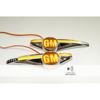 Светодиодный поворотник с логотипом GM